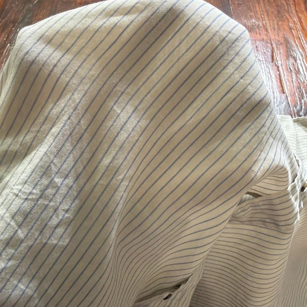 Vintage Levis Shirt Mens Large‎ Striped Button Paper Thin Taiwan ROC 80s